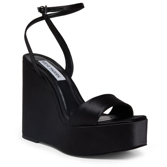 Cecee Blk Satin Steve Madden