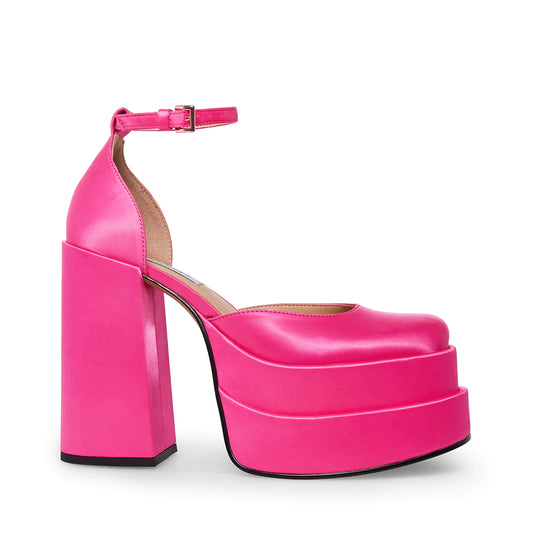 Charlize Pink Satin Steve Madden