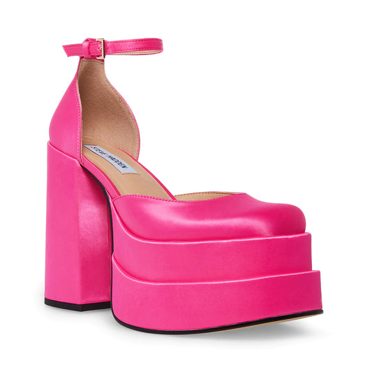 Charlize Pink Satin Steve Madden